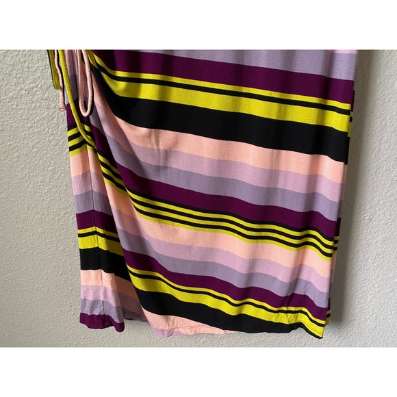 Torrid multi stripe jersey drawstring side t-shirt dress - Picture 12 of 13